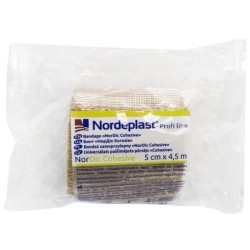 Бинт медичний Nordeplast NorDic Cohesive самофіксуючий 5 см х 4,5 м