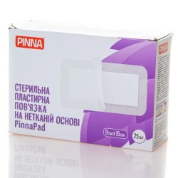Пов'язка пластирна Pinna Pad 9 см × 15 см на нетканій основі стерильна