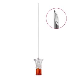Голка для спінальної анестезії зі зрізом Квінке Spinocan® 0,53 x 120 мм, G 25 x 4 3/4 дюйма, помаранчева, ТМ B.Braun