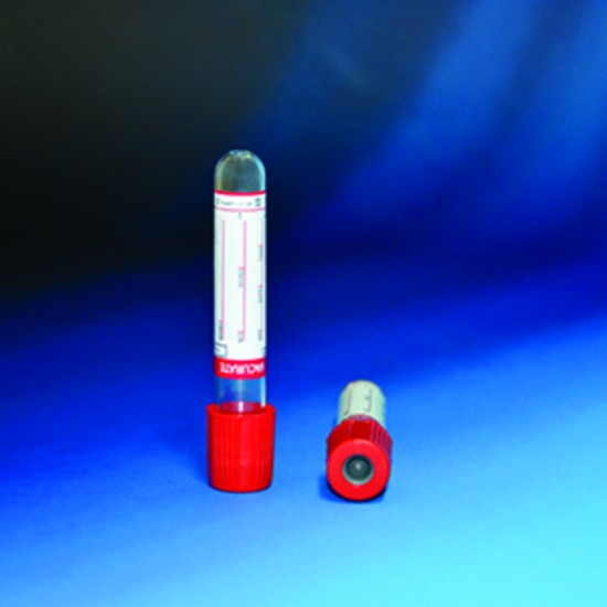 Пробірка вакуумна з активатором згортання, червона кришка, 4 мл, 13*75 мм, ТМ Vacurate